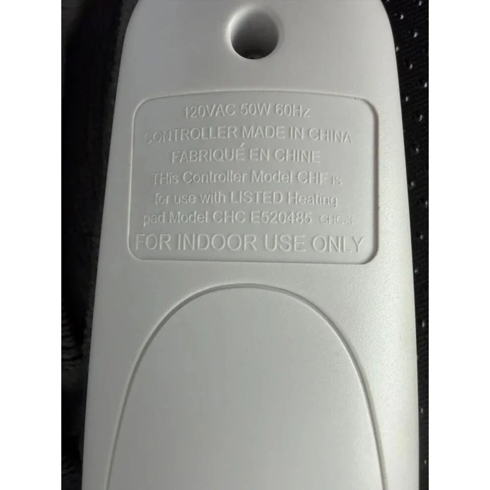 Sharper Image Calming Cozy Massaging Heating Wrap Gray Sherpa Lined Tested